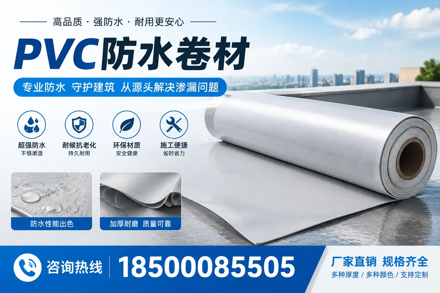 选择pvc防水卷材时，襄阳用户的常见疑问
